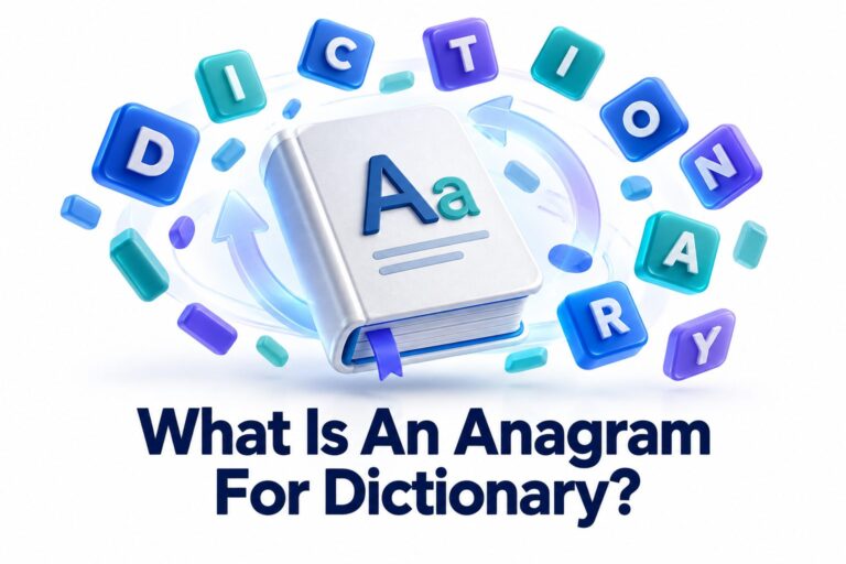 What Is an Anagram for Dictionary?